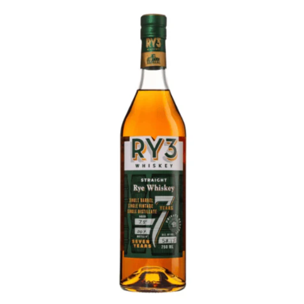 Ry3 Whiskey 7 Years Straight Rye Whiskey - 750ml
