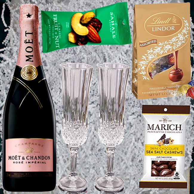 Moet & Chandon Rose Imperial Champaign Gift Pack