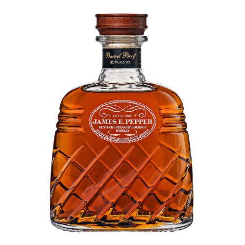 James E.Pepper Decanter Barrel Proof Straight Bourbon Whiskey - 750ML