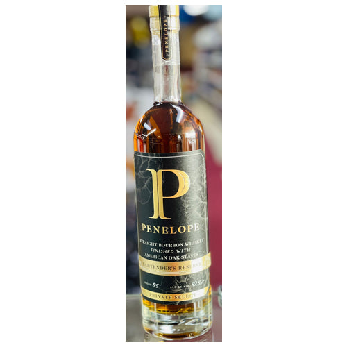 Penelope Straight Bourbon Whiskey American Oak Staves The bartender's Reserve Private Select -750ml