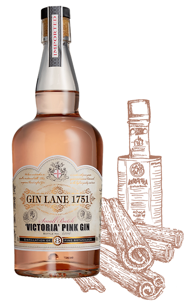 Gin Lane 1751 Victoria Pink Gin - 750ML