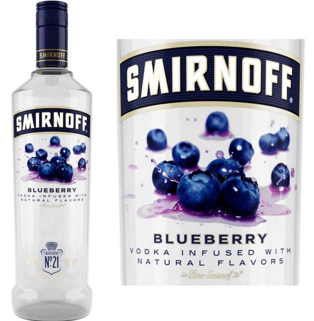 Smirnoff Vodka Blueberry - 750ML