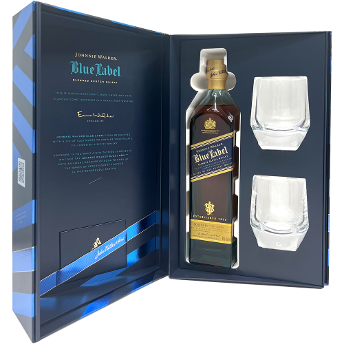 Johnnie Walker Blue Label Scotch Whiskey (50ml) and Lindt Chocolate Gift Set