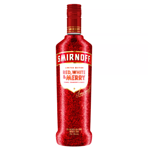 Smirnoff Red, White & Merry Orange, Cranberry & Ginger Holiday Season Limited Edition 750ML