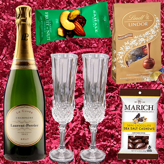 Laurent-Perrier La Cuvee Brut Champagne Valentine Gift Pack