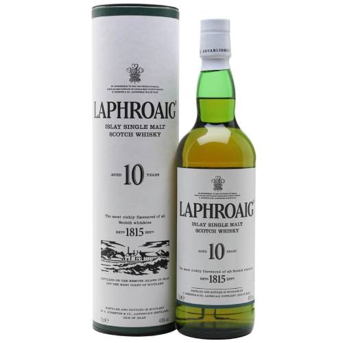 Laphroaig Islay Single Malt Scotch Whiskey 10 year 750ml