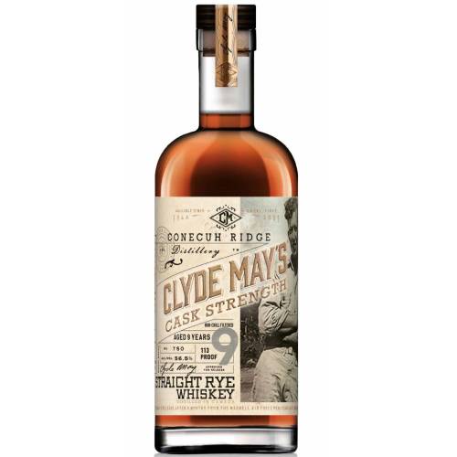 Clyde May’s Releases a 9-Year-Old Cask Strength Straight Rye Whiskey 750ML