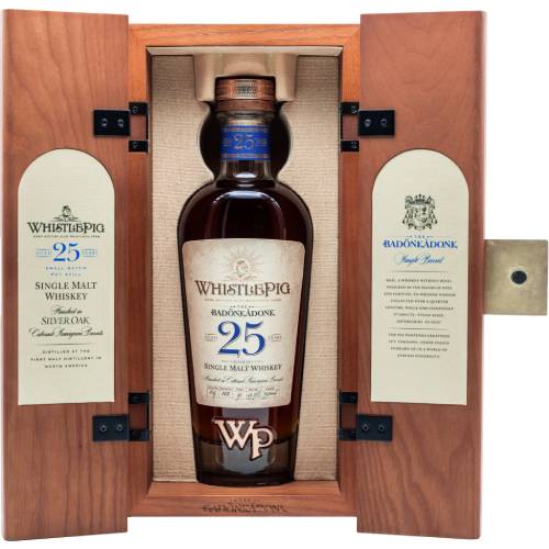 Whistlepig 25 Year Badonkadonk Silver Oak Single Malt Whiskey 750ML