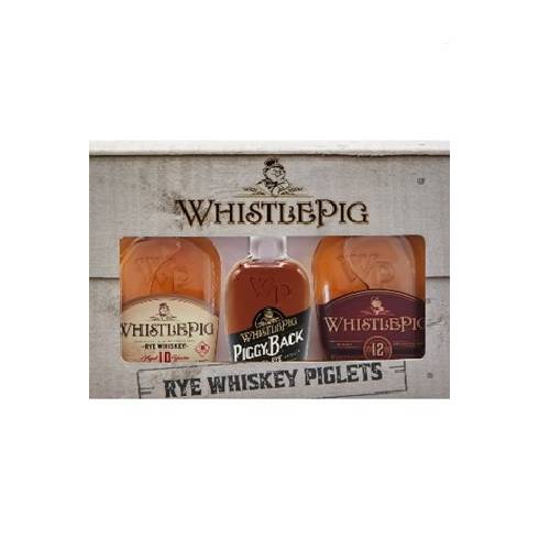 Whistlepig Rye whiskey piglets - 3x50ML