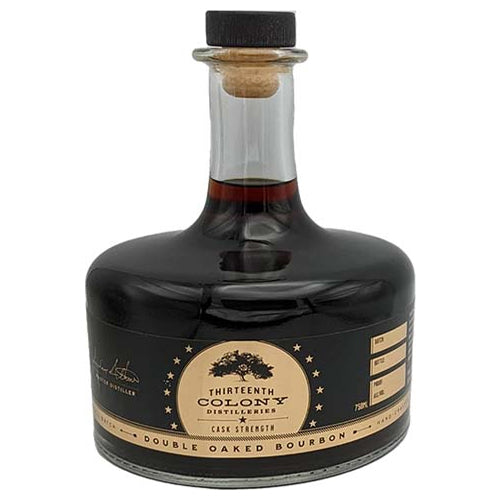 Thirteen Colony Distilleries Cask Strength Double Oaked Bourbon Whiskey -750ml