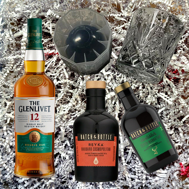 Glenlivet Scotch 12 Yr 80 Whisky Gift Pack