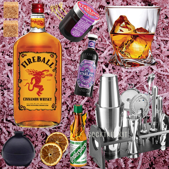 Fireball Cinnamon Whisky Valentine Gift Pack