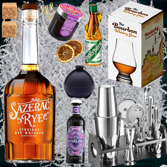 Sazerac Straight Rye Whiskey Gift Pack