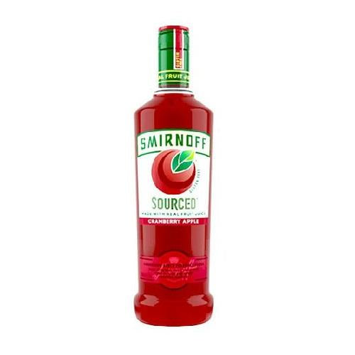 Smirnoff Sourced Vodka Cranberry Apple - 750ML