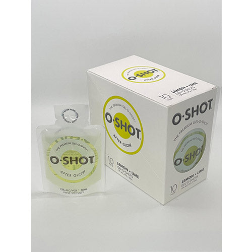 O-Shot Premium Gel O Shot After Glow Lemon Lime 10pk (50ml)