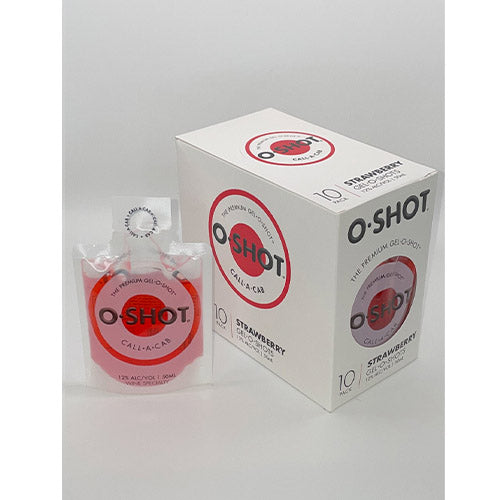 O-Shot Premium Gel O Shot Strawberry Call A Cab 10pk (50ml)