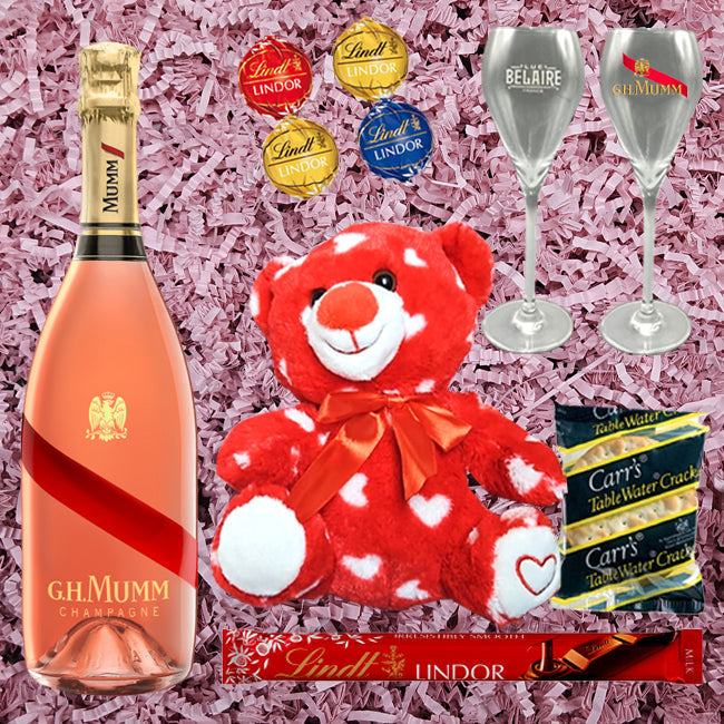 GH Mumm Brut Rose Valentine Gift Pack