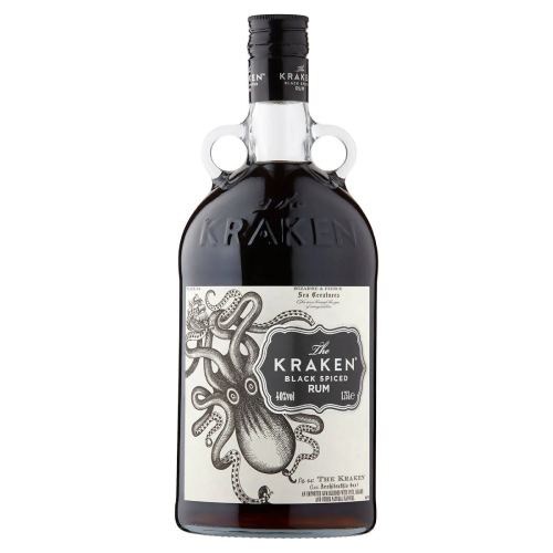The Kraken Black Spiced Rum 1.75L white label