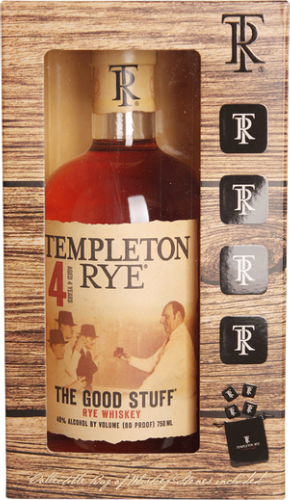Templeton 4YR Rye Gift Box 750ML