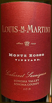 Louis M. Martini Cabernet Sauvignon Monte Rosso Vineyard - 750ML