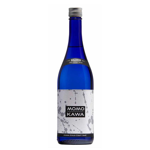 Momokawa Sake Silver Dry (Junmai Ginjo) craft sake - 750ML