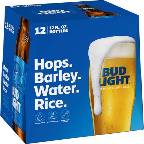 Bud Light 12 Pack 16 Ounce Bottles