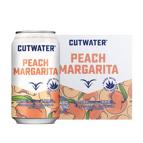 Cutwater Peach Margarita - 4 Pack, 12 Ounce Cans