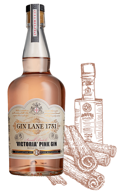Gin Lane 1751 Victoria Pink Gin -750ML