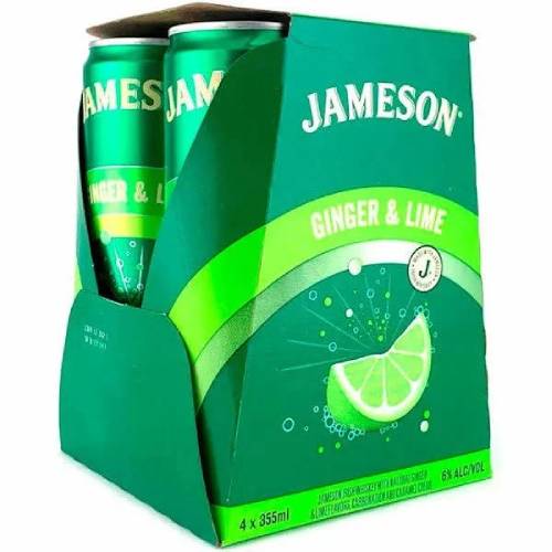 Jameson Ginger Lime 4 Pack Cans 335ML