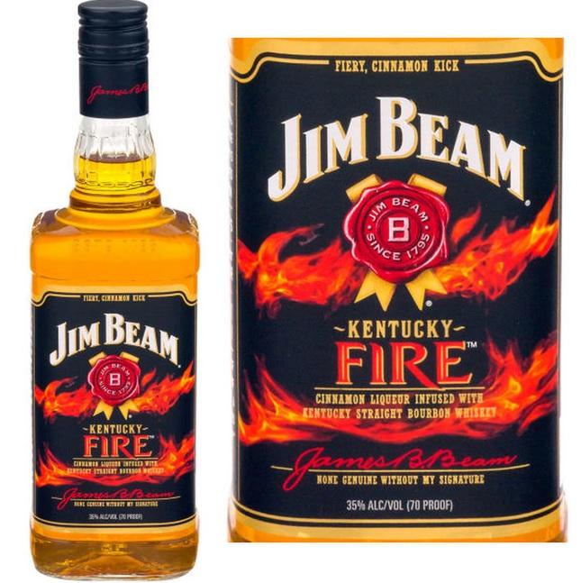 Jim Beam Bourbon Kentucky Fire - 1.75L